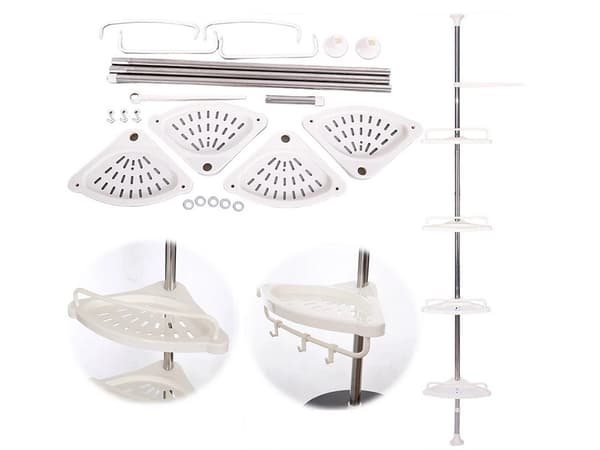 Corner shelf bathroom - Telescopic 4 levels 1314