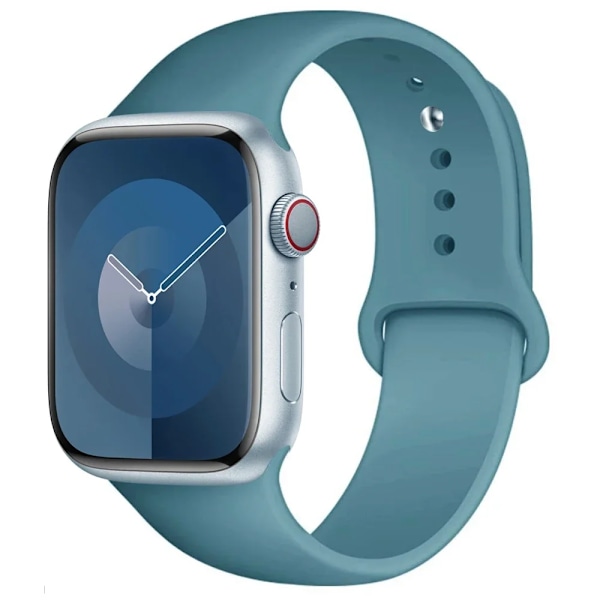 Silikonrem for Apple Watch-reim 44mm 45mm 40mm 41mm 42-38mm 45 mm sportsreim iwatch serie 8 7 6 5 4 3 SE 9 Ultra 2 49mm 62 kaktus 62 cactus 49mm-42-44-45mm S-M
