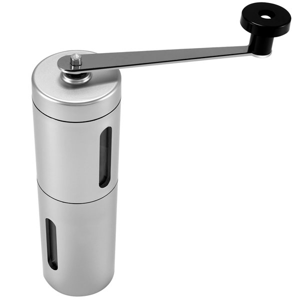 Manual Coffee Grinder with Adjustable Setting, Conical Burr, and Brushed Stainless Steel