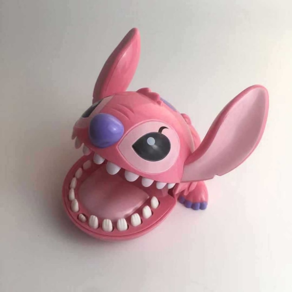 Lilo og Stitch Big Mouth Bite Finger Game Figur Tricky Prank Legetøj Børnegave Nyt pink