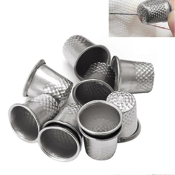 10 st Fingerborgar Silver Sömnad Quiltning Handarbete