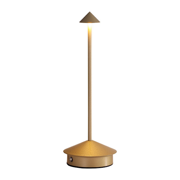 Himmennettävä LED-pöytävalaisin, IP54-suojaus, sisä-/ulkokäyttöön, pistoke, K29cm, EU-pistoke - Corten-Wellngs Sand Brown... gold
