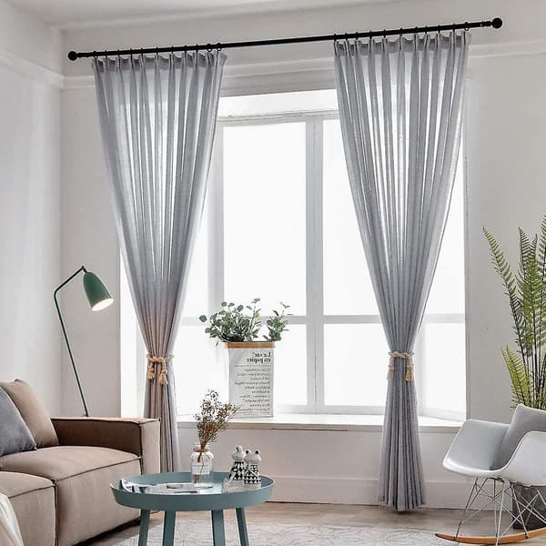 40 stk Gardinringer med Klemmer 32 mm Metall Bronse Gardinkrok