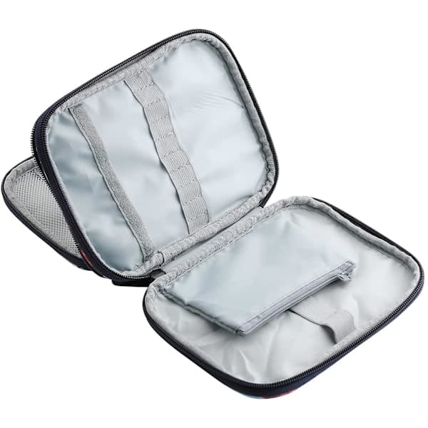 Case for circular knitting needles and crochet hooks, ergonomic storage bag for travel, elephant