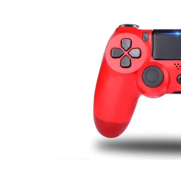 Trådlös handkontroll för PS4/ Pro/Slim/PC Bluetooth spelplatta Joystick Dual Vibrate Red