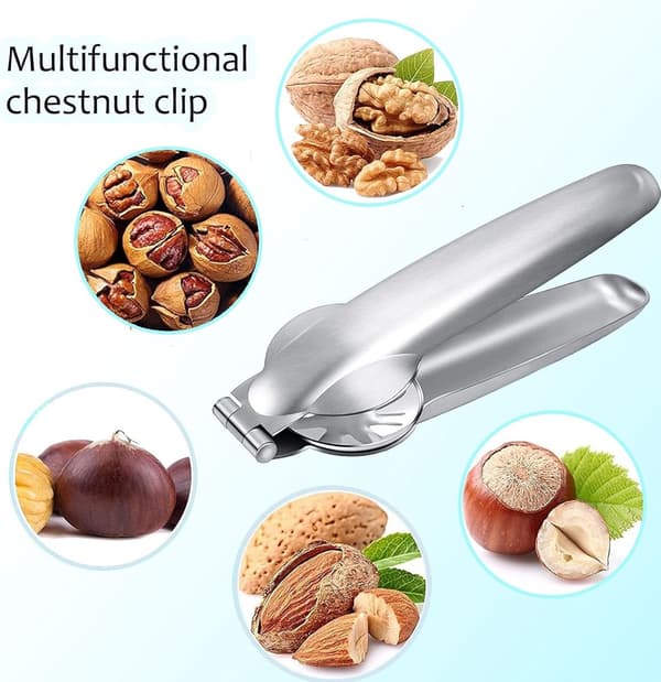 Nutcracker - Chestnut Clip - Chestnut Tongs - Stainless Steel - Nutcracker for Chestnuts