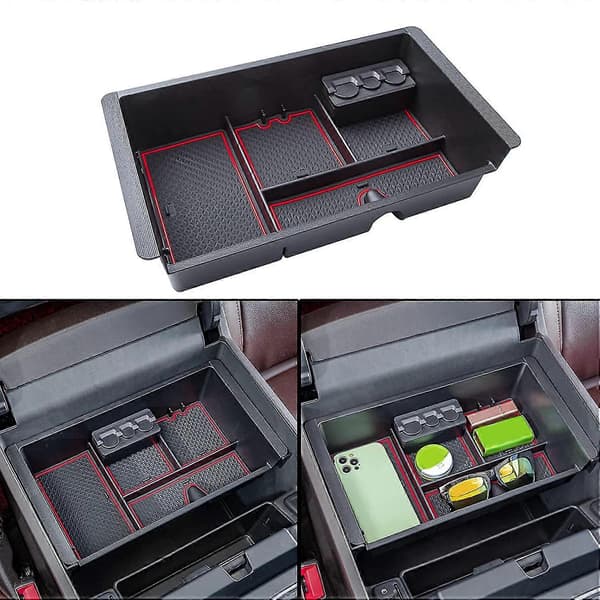 Passer til Chevy Silverado/ 2014-2018 og Chevy Tahoe Suburban/ 2015-2020 Midterkonsol Organizer Boks