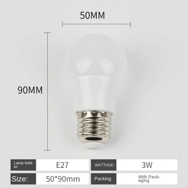LED-lampe hængende pærer E27-3W-9 PERLER E27-3W-9 PERLER