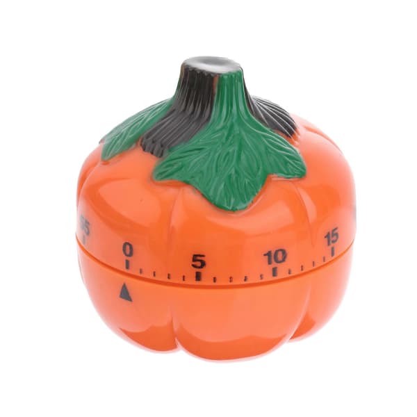 Græskar Design Mekanisk Timer Køkkentimer Husholdningsmadlavning Tidsstyring Bagepåmindelse Madlavningsnedtællingstimer (Orange)