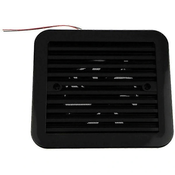 12V Envejs Lydløs Køleventilator Sideudstødningsventilator til Bil Autocamper Campingvogn Autocamper Ventilator (Sort) - 8