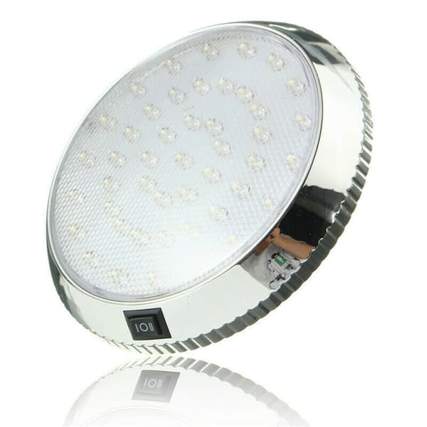 LED White Ceiling Light for RV, Caravan, Boat, Interior, Roof, Dome, 12V