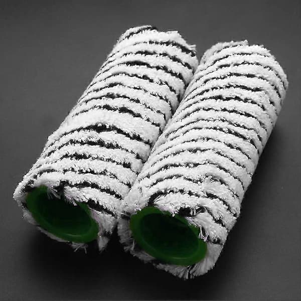 4 stk. børster for trådløse gulvvaskere - Harde børster og mikrofiber for stein/fliser