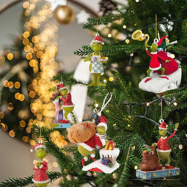 8 stk. Grinch julepynt juletræspynt hængende pynt til hjemmet