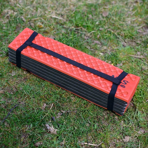 Rød foldbar måtte, 182 cm, bærbar træningsmåtte