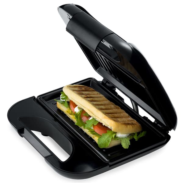 Sandwichgrill, non-stick, 22x12cm, 750W, Sort