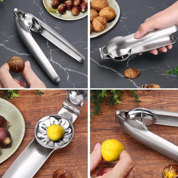Nutcracker - Chestnut Clip - Chestnut Tongs - Stainless Steel - Nutcracker for Chestnuts