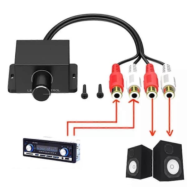 Universal Car Audio Amplifier Bass RCA Level Remote Volume Knob