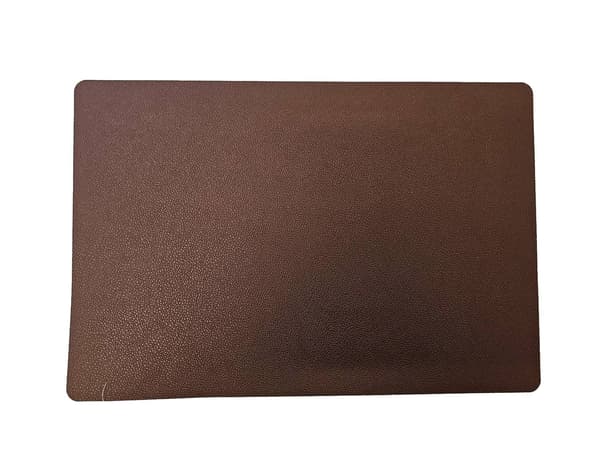 Dækkeservietter Læderlook Kastanjebrun/Sort 4-pak Brun brown