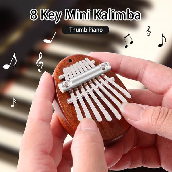 8-tangenters minikalimba, tummpiano