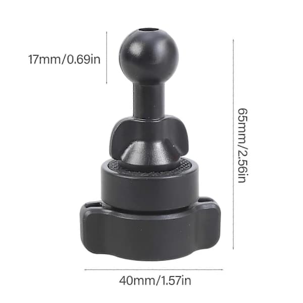 Universal 17 mm kulled monteringsbas roterande stångfäste lämplig för bil luftutsläpp telefonställ navigationsmontering
