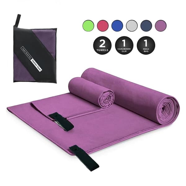 Compact Travel Towel, Quick-Drying Microfiber Towel for Gym and Beach, Practical Lightweight Towel for Various Activities, Skin-Friendly