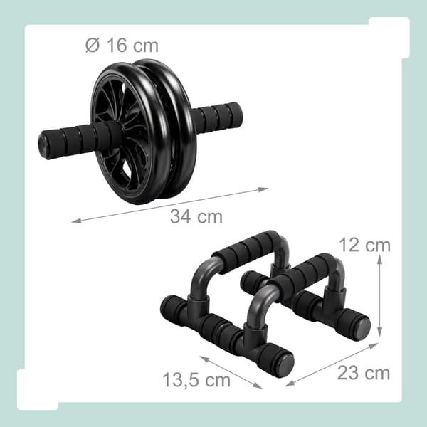 9-delat hemmagym-set – svart