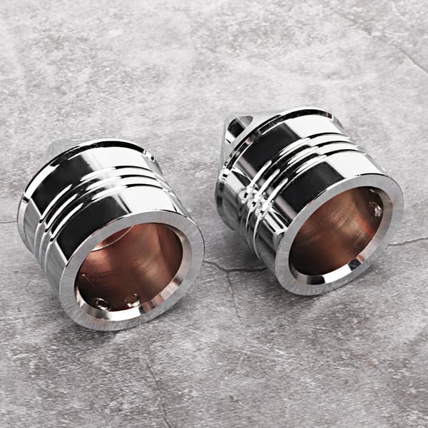 Motorcycle Axle Cover Chrome Thin Cut Nut Black Replacement Accessory (Electroplated)