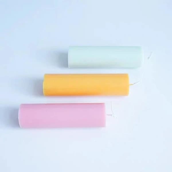 Candle Molds Candle DIY Silicone Mold Cylinder 4X15CM