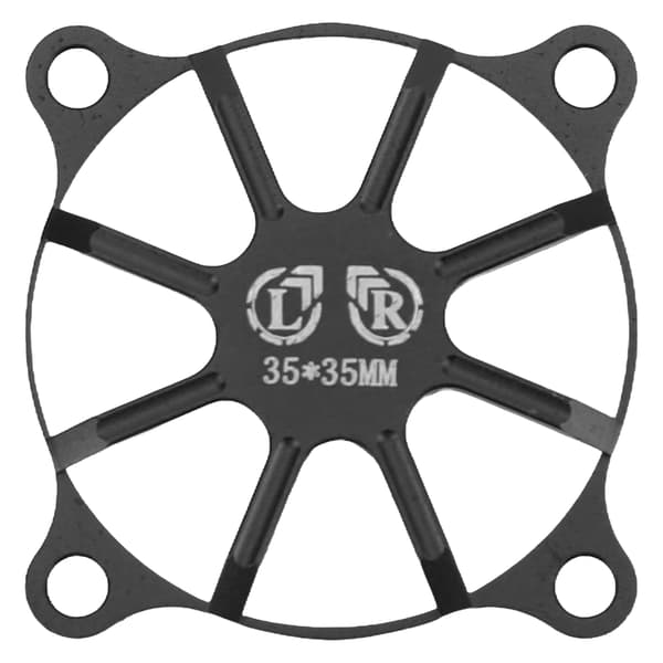 Motorblæserdæksel i aluminiumslegering, varmeafledende blæserdæksel til RC-bil, sort