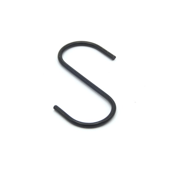 Black S Hooks, Multifunctional Metal Hooks for Kitchen Bathroom