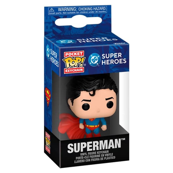 DC Comics Superman Pocket POP-nøkkelring samlerfigur