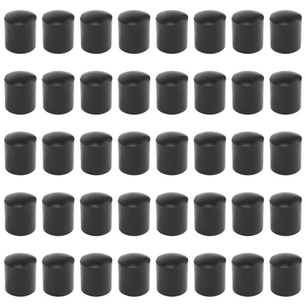 40 stk Svarte Rør Gummikapper 10mm Ender