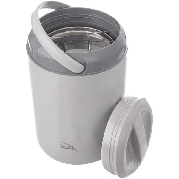 Termisk madkasse i rustfrit stål, 4 niveauer, 800 ml, plastbeholder
