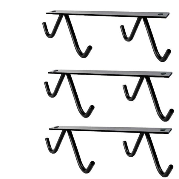 2-pack Hängande Kopphållare Inverterad Köksmuggshållare