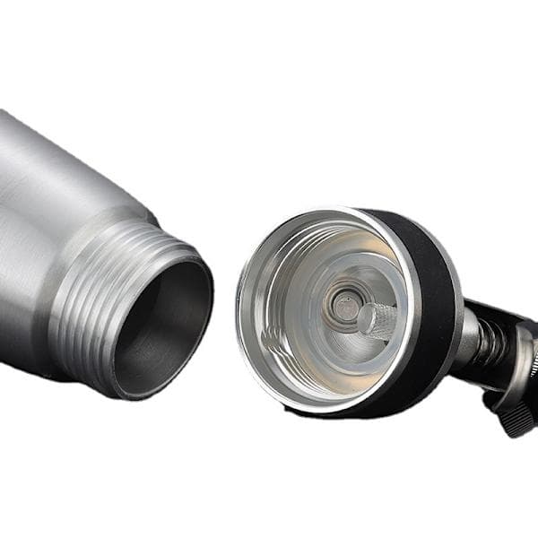 Aluminium Flødesifon 500ml, Professionel Flødedispenser med 3 Dyser og Rengøringsbørste