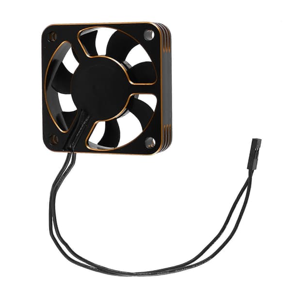 RC Blæser 50mm Varmeafledende Køleventilator Til 1/10 1/8 Børsteløs Motor RC Bildeler, guld