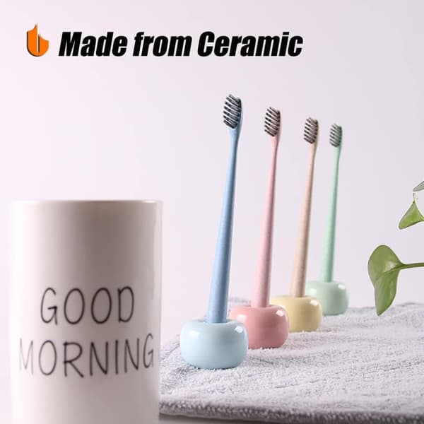 Mini keramisk tannbørsteholder Elegante for benkebad Aquaforge
