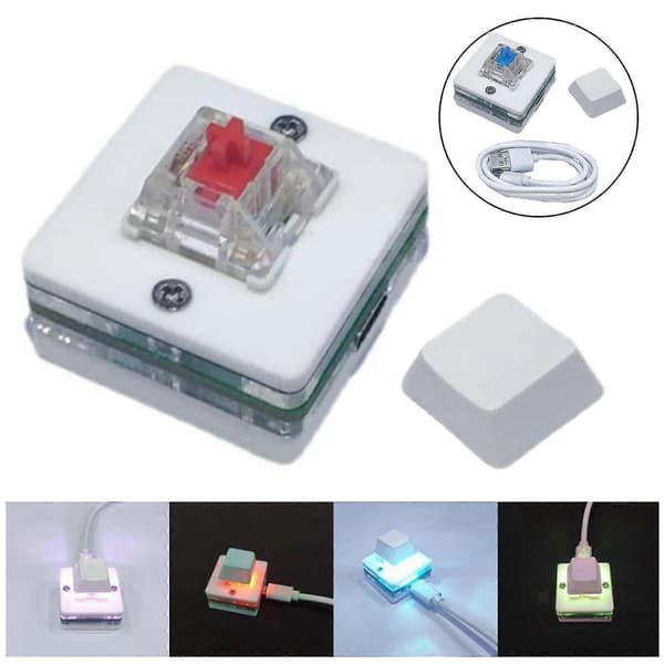 USB Mini Tangentbord 1 Knapp Programmerbart Mekaniskt RGB Gaming Tangentbord FT
