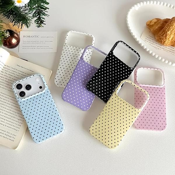 Prickigt TPU-fodral för iPhone 17 Pro Max, smalt stötsäkert telefonfodral, vit