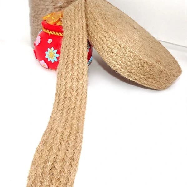 Flätat säckbandsrep Jute-rep 3CM 3cm