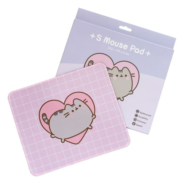 Pusheen Moments musematte for skrivebord, stor, myk overflate