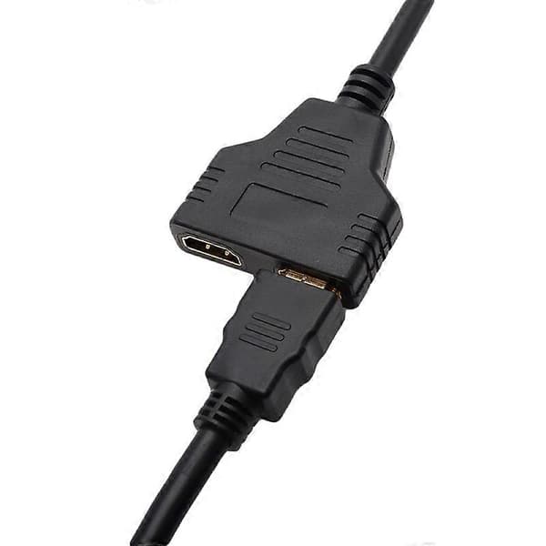 1 ind 2 ud HDMI-kompatibel han til dobbelt hun splitter adapter konverteringskabel til PC DVD