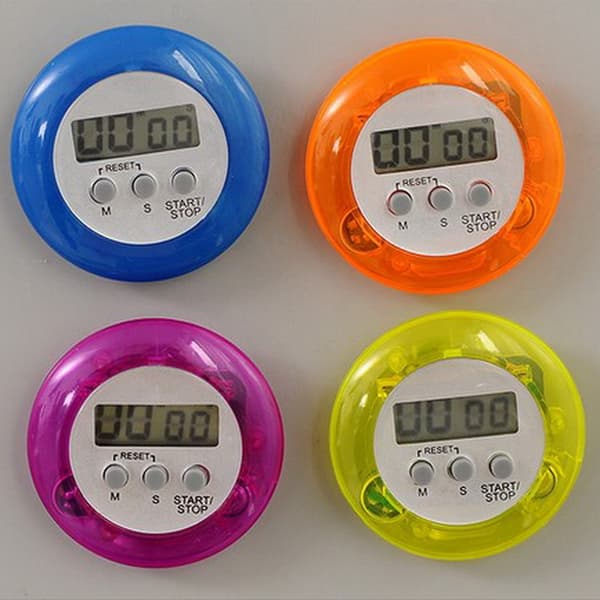 Magnetisk digital køkkentimer med LCD-display og lydalarm (eller
