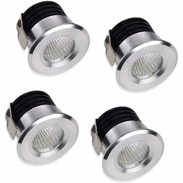 x Mini LED Innfelte Spotlights 3W LED Varmhvit For Monter Innendørs Stasjonsbelysning Gips Inkl. Separat Transformator