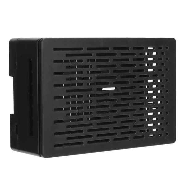 Beskyttende cover til Raspberry Pi 4B ABS-cover Reserverede alle porte til HDMI USB A/V Sort