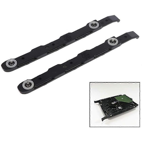 4 kpl Kiintolevyn Asennuskiskot Kotelon Kiintolevyn Kiskot 3,5 tuuman HDD-kiinnikkeelle, musta
