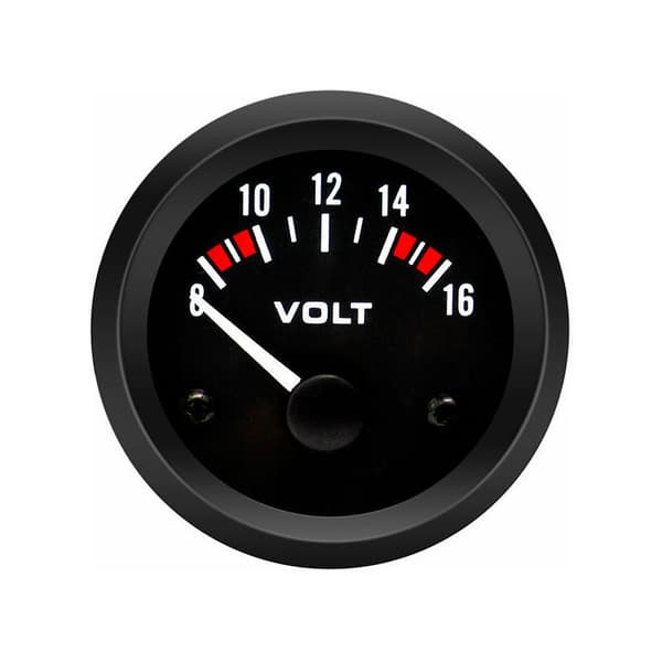 Voltmeter Volt Måler BX100007 52mm/2in Voltmeter Måler (8-16V) bilvoltmeter måler+gorgeri universal 12v voltmeter