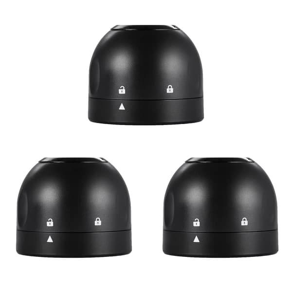 3x Sulkija / samppanjakorkki samppanjapulloon Svart black
