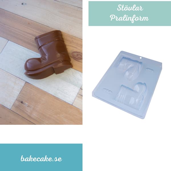 Pralineform Støvler Chokoladeform - BWB 174 Transparent transparent