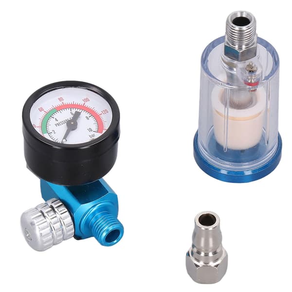 1/4 inch Pneumatic Tool Accessory for Paint Guns - Spray Gun Air Regulator Iron Plastic Brass